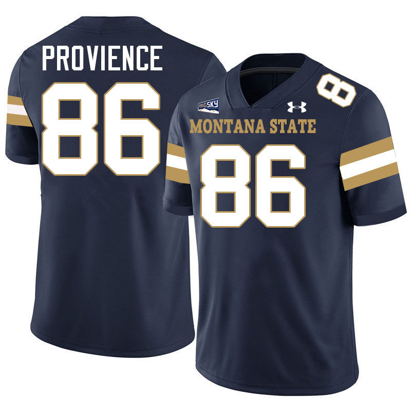 #86 Hunter Provience Montana State Bobcats Jerseys Football Uniforms Stitched-Navy #86 Hunter Provience Montana State Bobcats Jerseys Football Uniforms Stitched-Navy